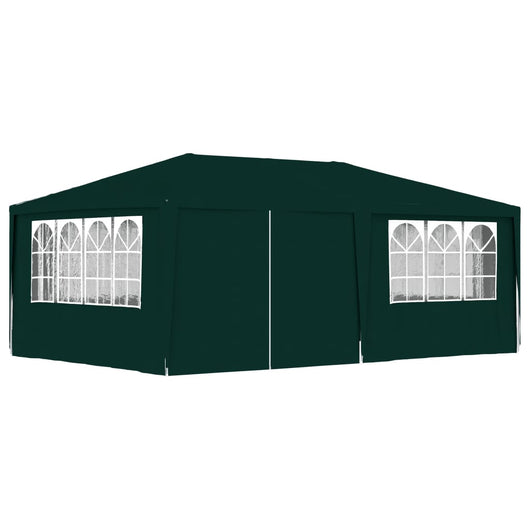 Gazebo Professionale con Pareti 4x6 m Verde 90 g/m² 48538