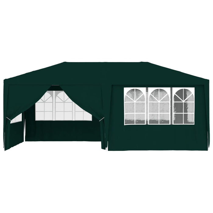 Gazebo Professionale con Pareti 4x6 m Verde 90 g/m² 48538