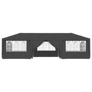 Gazebo Professionale con Pareti 4x9 m Antracite 90 g/m² cod mxl 66331