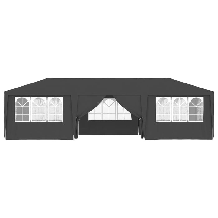 Gazebo Professionale con Pareti 4x9 m Antracite 90 g/m² cod mxl 66331