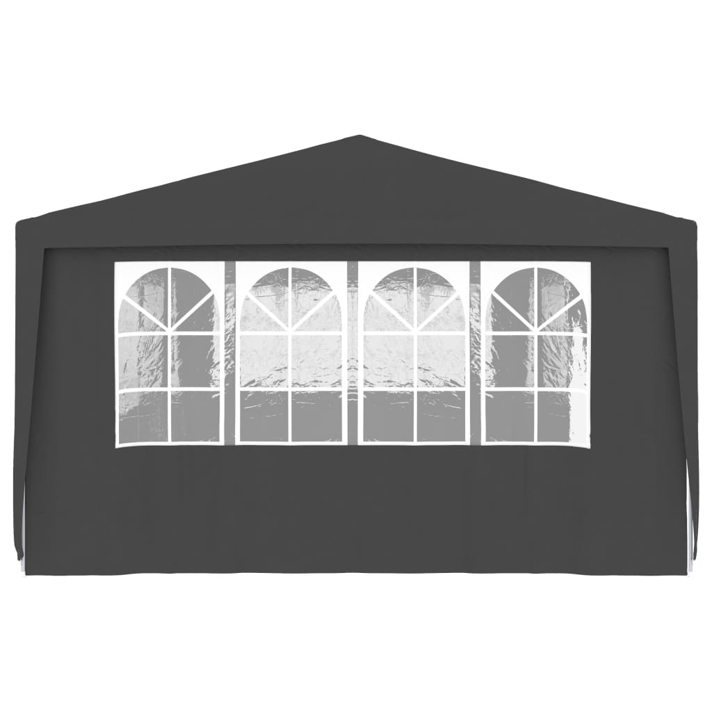 Gazebo Professionale con Pareti 4x9 m Antracite 90 g/m² cod mxl 66331