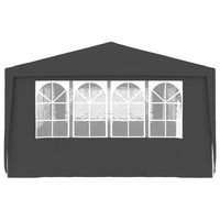 Gazebo Professionale con Pareti 4x9 m Antracite 90 g/m² cod mxl 66331