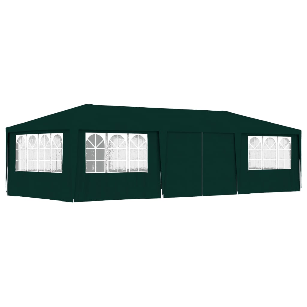 Gazebo Professionale con Pareti 4x9 m Verde 90 g/m² 48540