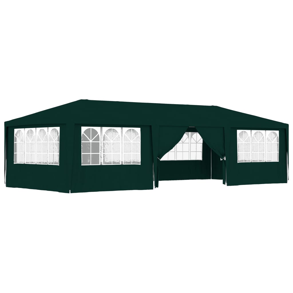 Gazebo Professionale con Pareti 4x9 m Verde 90 g/m² cod mxl 66339