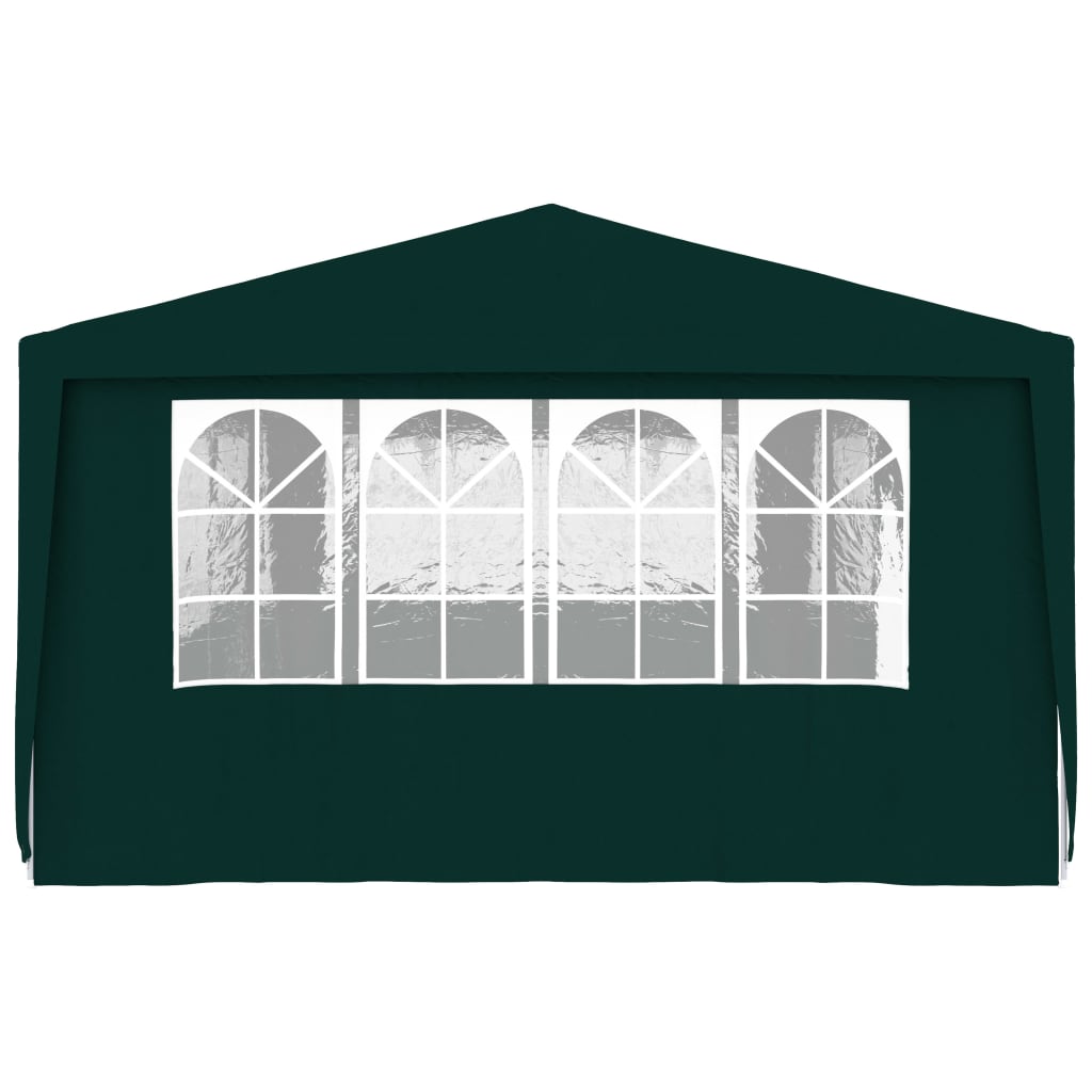 Gazebo Professionale con Pareti 4x9 m Verde 90 g/m² 48540