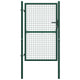 Cancello per Recinzione in Acciaio 100x150 cm Verde cod mxl 53165