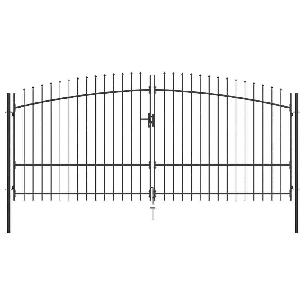 Cancello Doppio con Punte a Lancia 400x225 cm