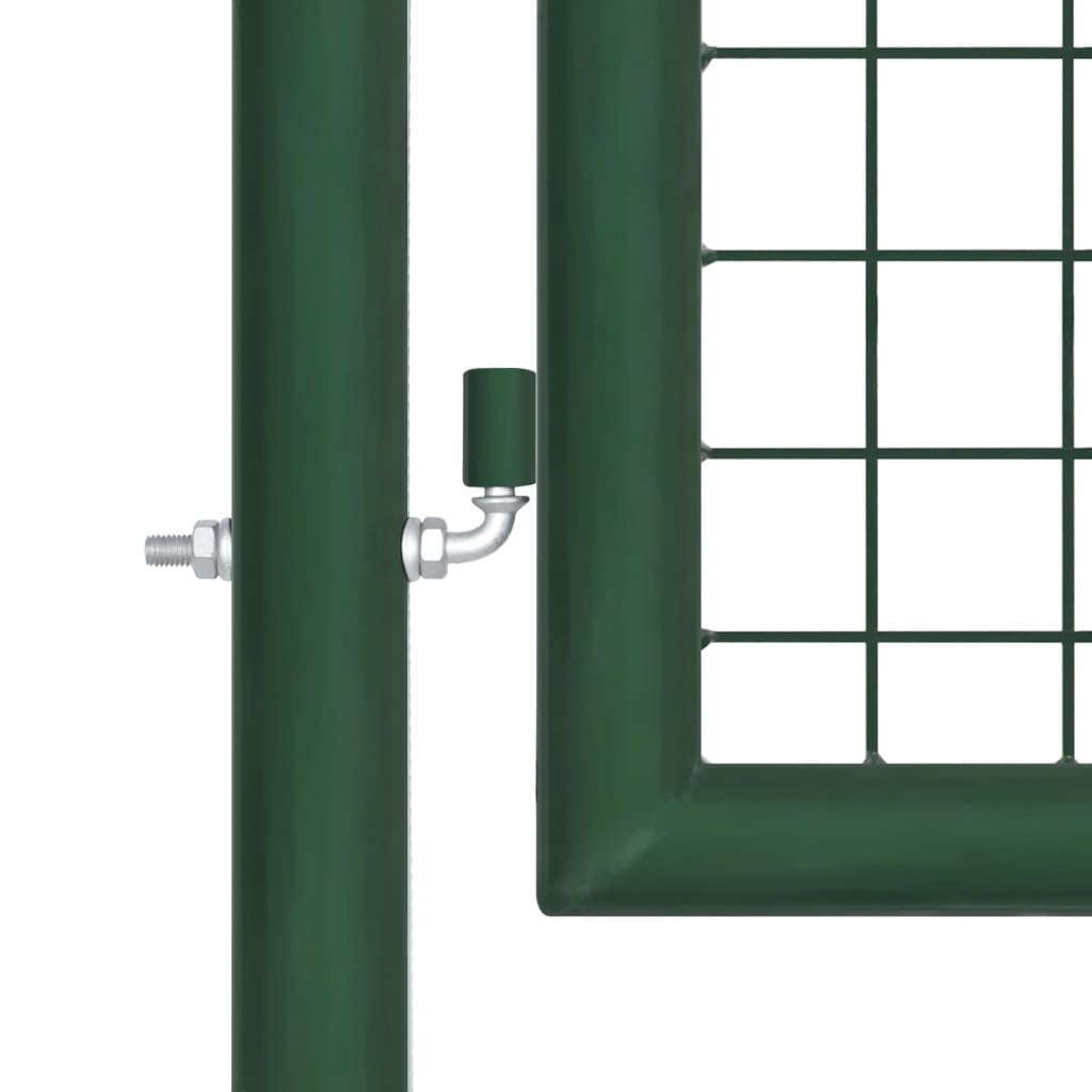 Cancello da Giardino a Rete in Acciaio 400x75 cm Verde cod mxl 76535