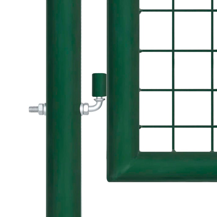 Cancello da Giardino a Rete in Acciaio 400x100 cm Verde cod mxl 53743