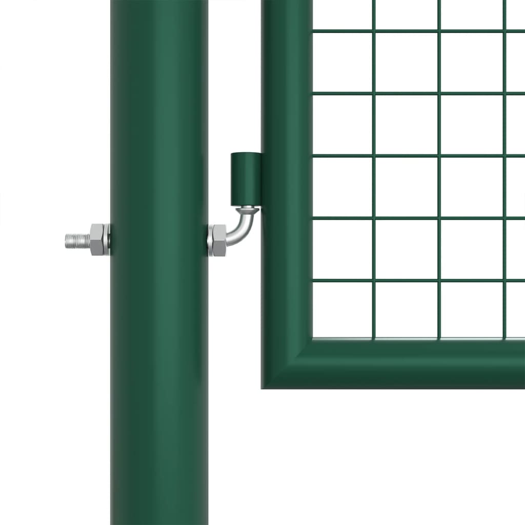 Cancello da Giardino a Rete in Acciaio 400x125 cm Verde cod mxl 50370