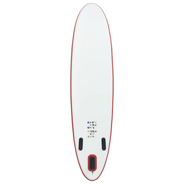 Set Tavola da SUP e Surf Gonfiabile Rosso e Bianco cod mxl 55795