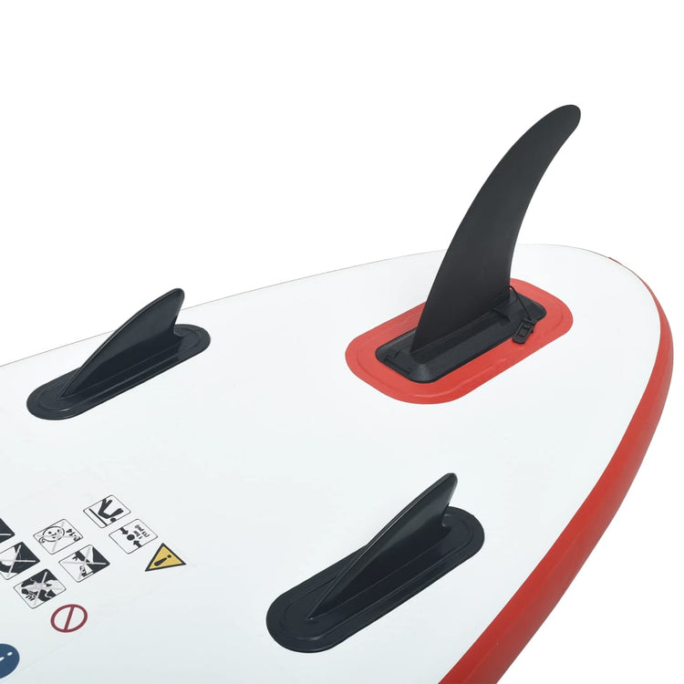 Set Tavola da SUP e Surf Gonfiabile Rosso e Bianco cod mxl 55795