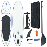 Set Tavola da SUP e Surf Gonfiabile Blu e Bianco cod mxl 61894