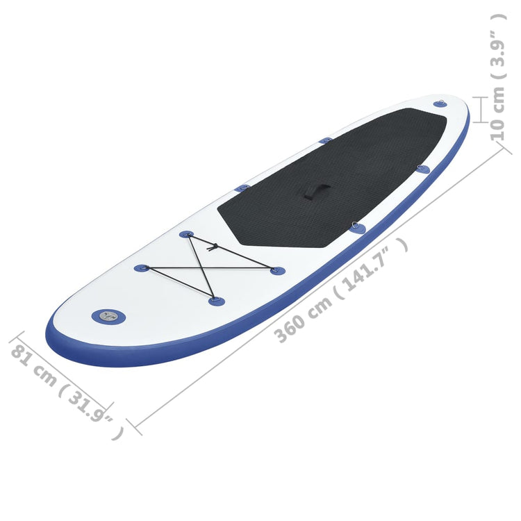 Set Tavola da SUP e Surf Gonfiabile Blu e Bianco cod mxl 61894