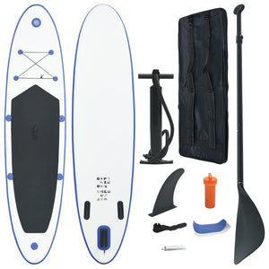 Set Tavola da SUP e Surf Gonfiabile Blu e Bianco cod mxl 62389