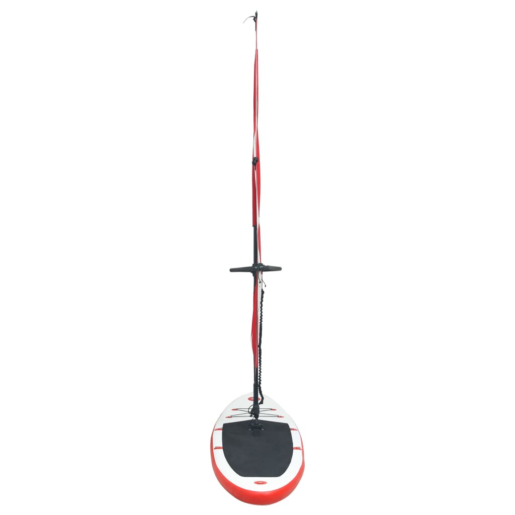 Set Tavola Gonfiabile da SUP con Vela Rosso e Bianco cod mxl 66797