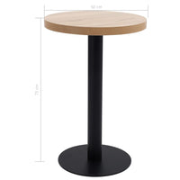 Tavolo da Bistrot Marrone Chiaro 50 cm in MDF 286418