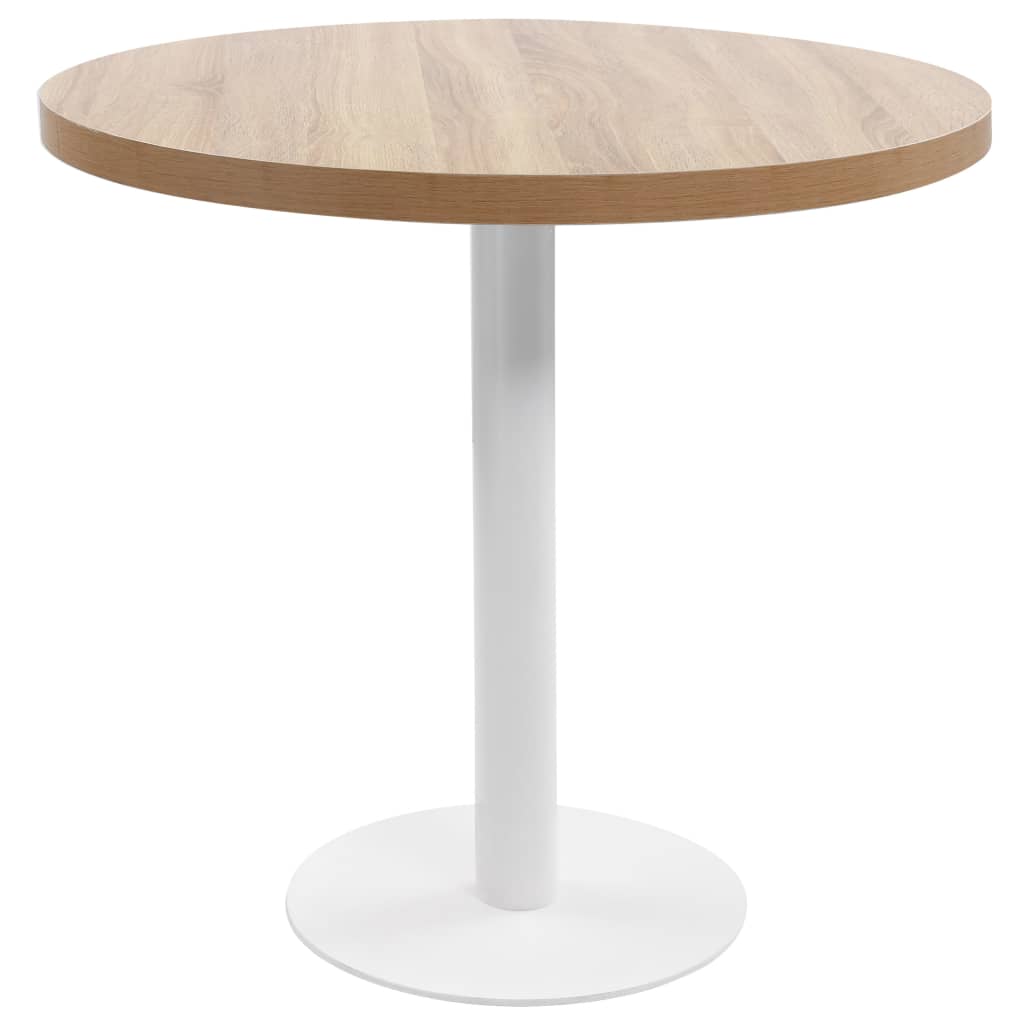 Tavolo da Bistrot Marrone Chiaro 80 cm in MDF 286423