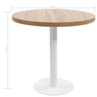 Tavolo da Bistrot Marrone Chiaro 80 cm in MDF 286423