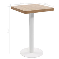 Tavolo da Bistrot Marrone Chiaro 50x50 cm in MDF 286426