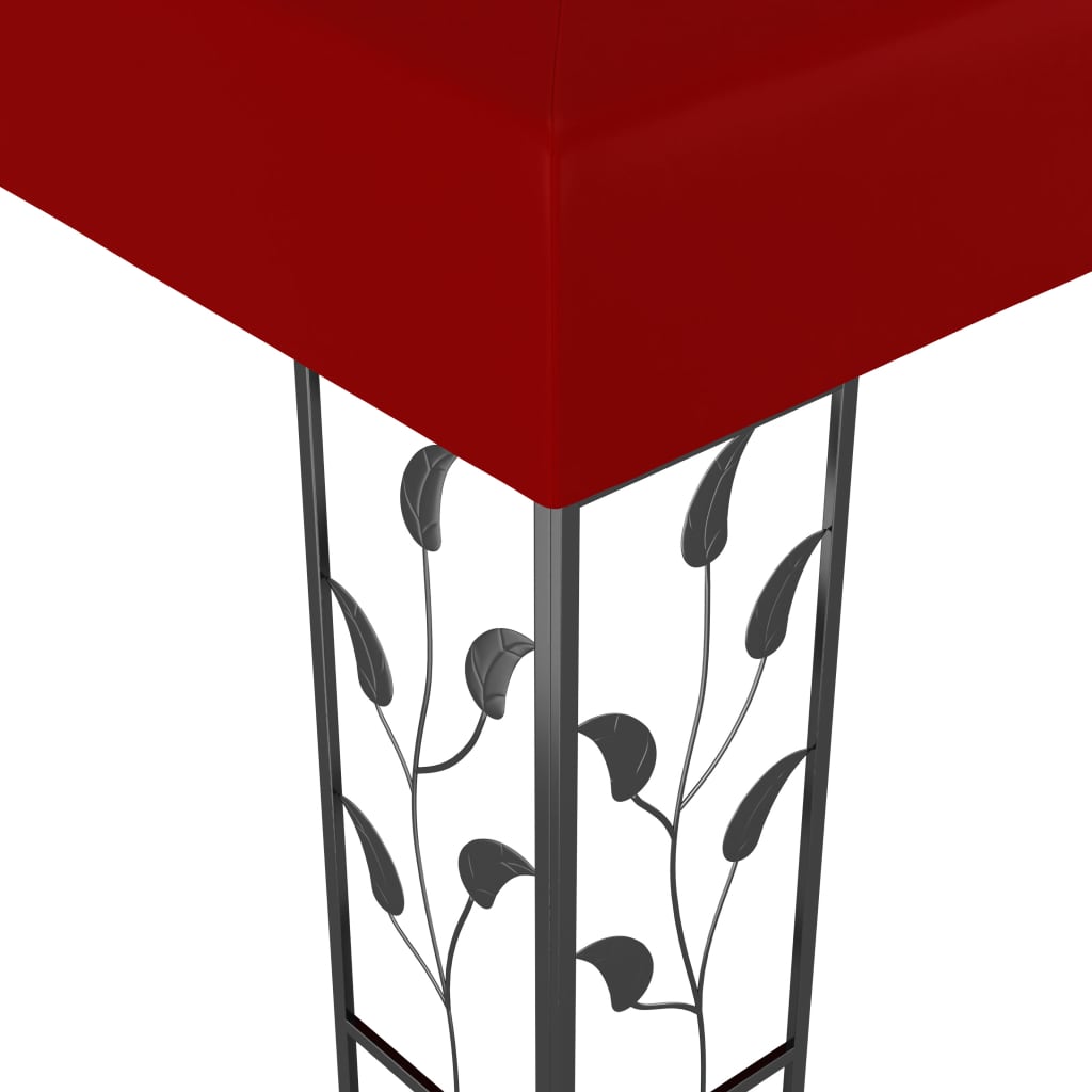 Gazebo 3x3 m Rosso Vino 47947