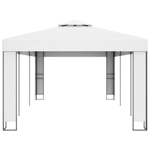 Gazebo con Tetto Doppio 3 x 6 m Bianco cod mxl 57617