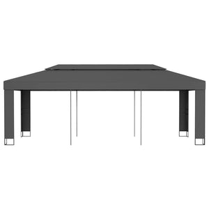 Gazebo con Tetto Doppio 3x6 m Antracite cod mxl 55572