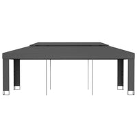 Gazebo con Tetto Doppio 3x6 m Antracite 47953