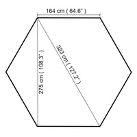 Gazebo da Giardino 323x275x265 cm Antracite 47961