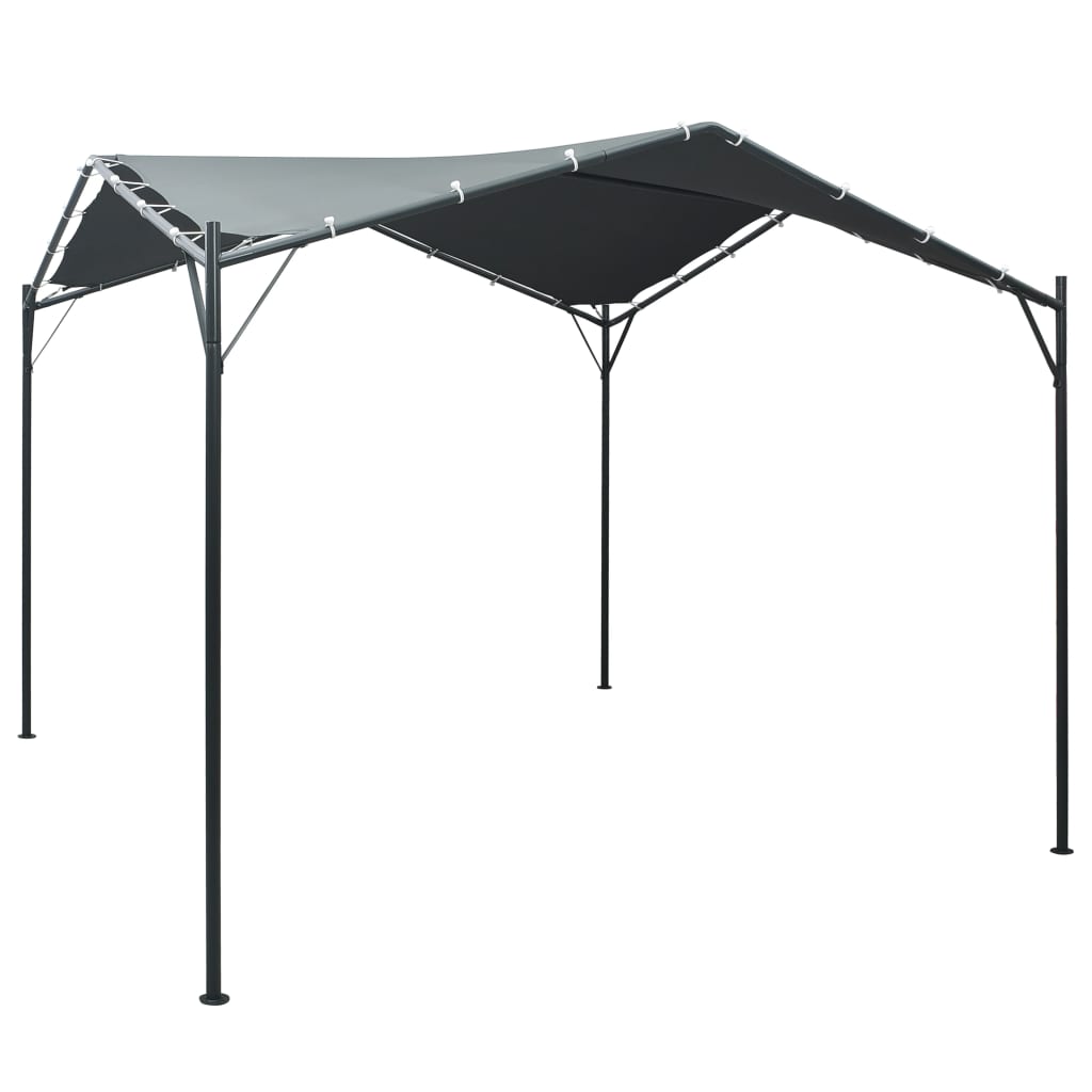 Gazebo Padiglione Tenda Tettoia 3x3 m Acciaio Antracite 47962