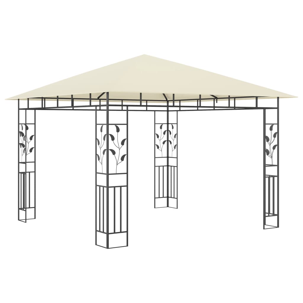 Gazebo con Zanzariera 3x3x2,73 m Crema 180 g/m² cod mxl 66196