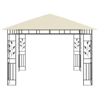 Gazebo con Zanzariera 3x3x2,73 m Crema 180 g/m² cod mxl 66196