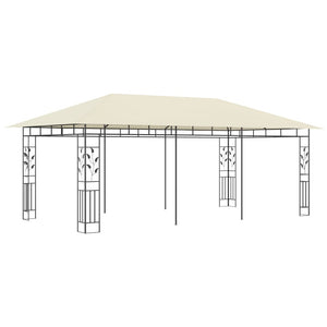 Gazebo con Zanzariera 6x3x2,73 m Crema cod mxl 65951