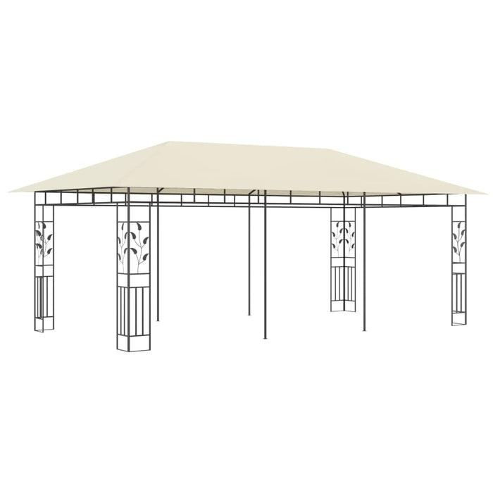 Gazebo con Zanzariera 6x3x2,73 m Crema cod mxl 65951