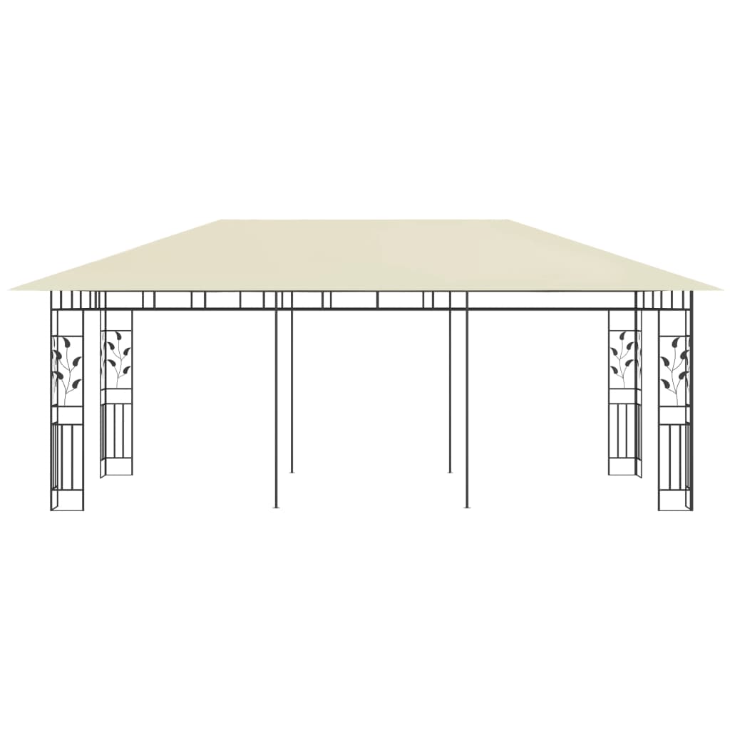 Gazebo con Zanzariera 6x3x2,73 m Crema cod mxl 65951