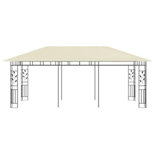 Gazebo con Zanzariera 6x3x2,73 m Crema cod mxl 65951