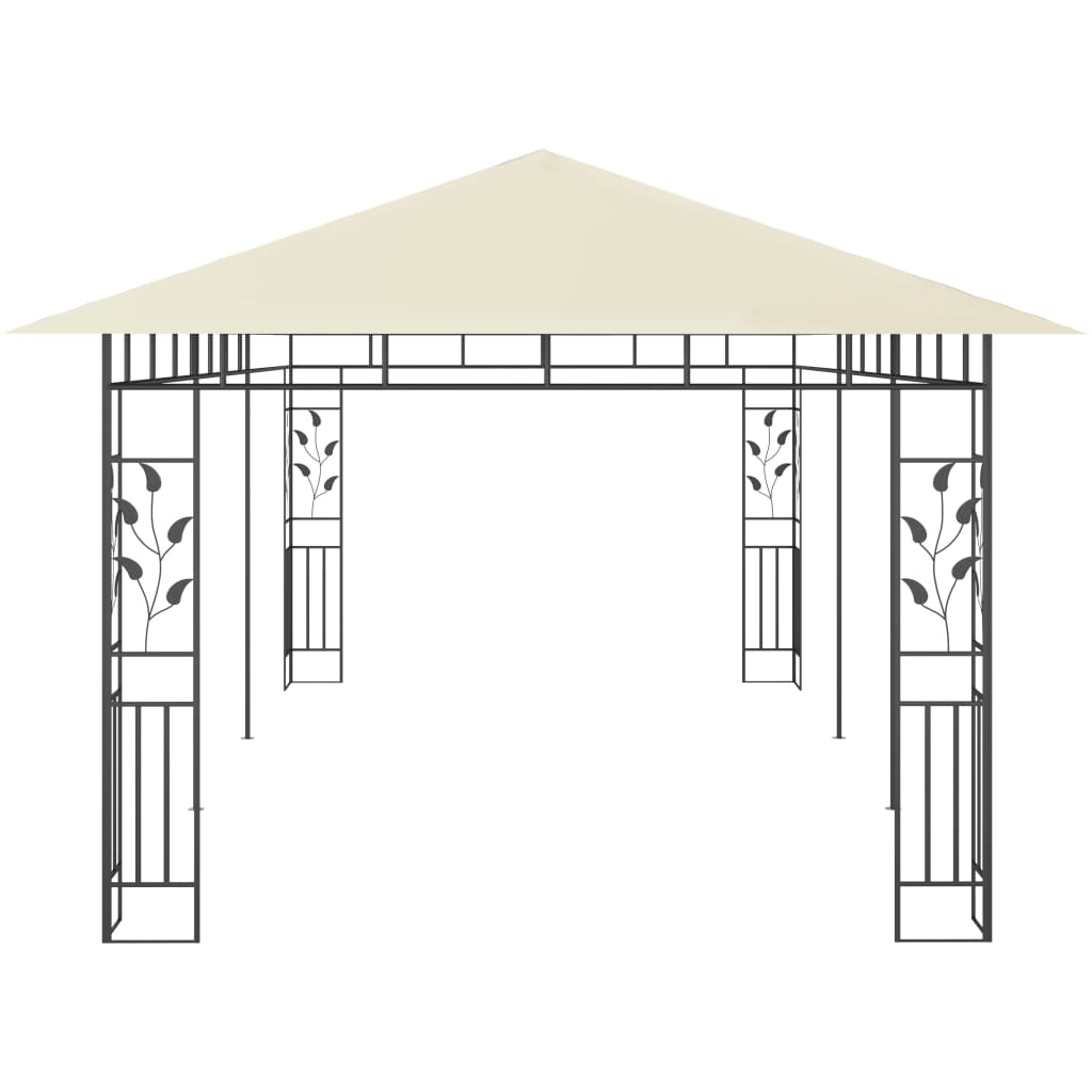 Gazebo con Zanzariera 6x3x2,73 m Crema cod mxl 65951