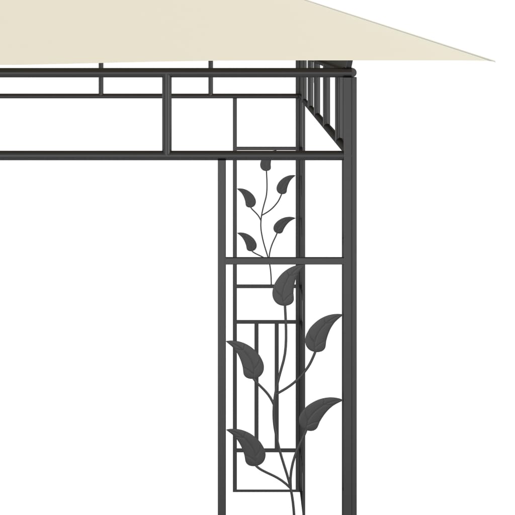 Gazebo con Zanzariera 6x3x2,73 m Crema cod mxl 65951