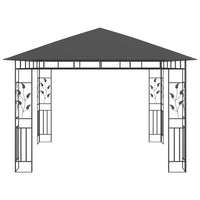 Gazebo con Zanzariera 3x3x2,73 m Antracite 180 g/m² 47972