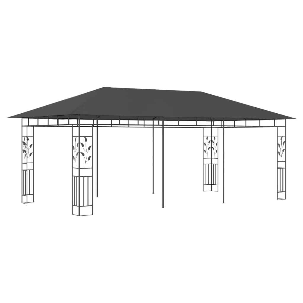 Gazebo con Zanzariera 6x3x2,73 m Antracite cod mxl 66148