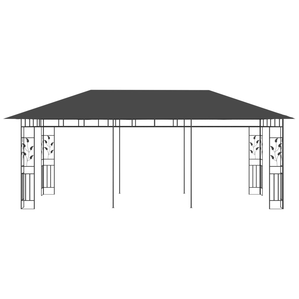 Gazebo con Zanzariera 6x3x2,73 m Antracite cod mxl 66148