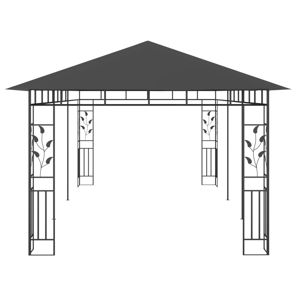 Gazebo con Zanzariera 6x3x2,73 m Antracite cod mxl 66148