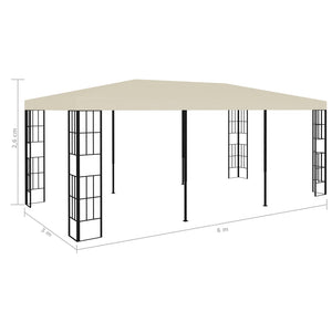 Gazebo 3x3 m Crema cod mxl 65916