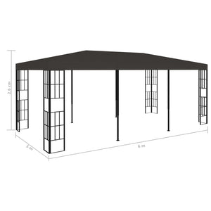 Gazebo 3x6 m Antracite cod mxl 66198