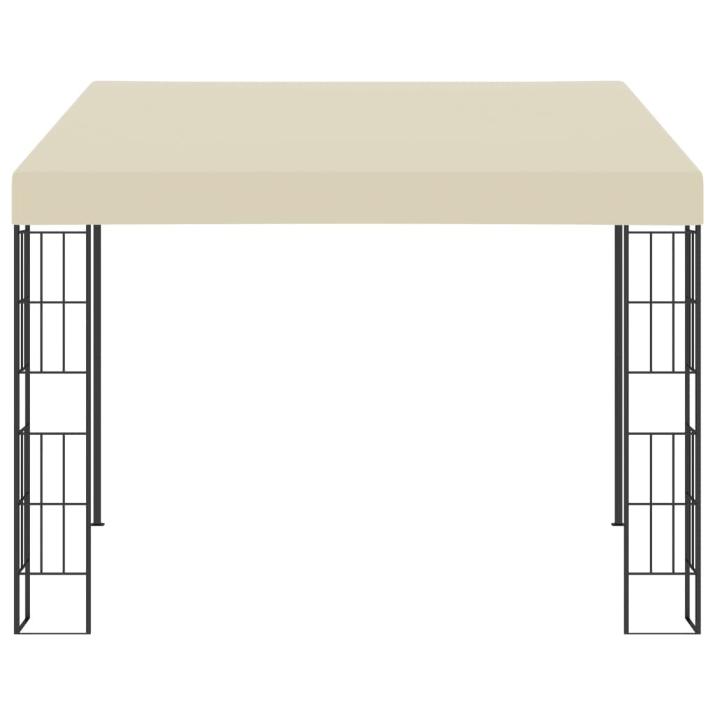 Gazebo a Parete 3x3 m Crema in Tessuto 47987