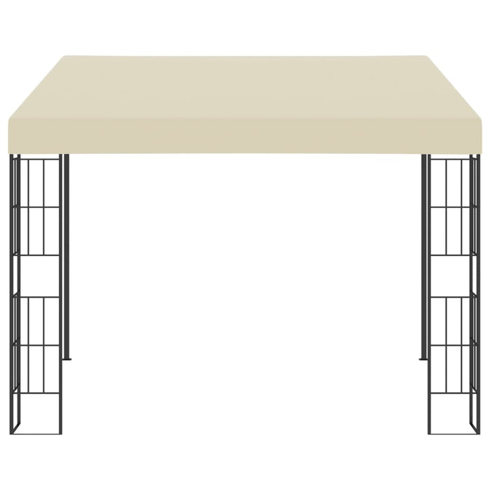 Gazebo a Parete 3x3 m Crema in Tessuto 47987