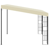 Gazebo a Parete 3x3 m Crema in Tessuto 47987