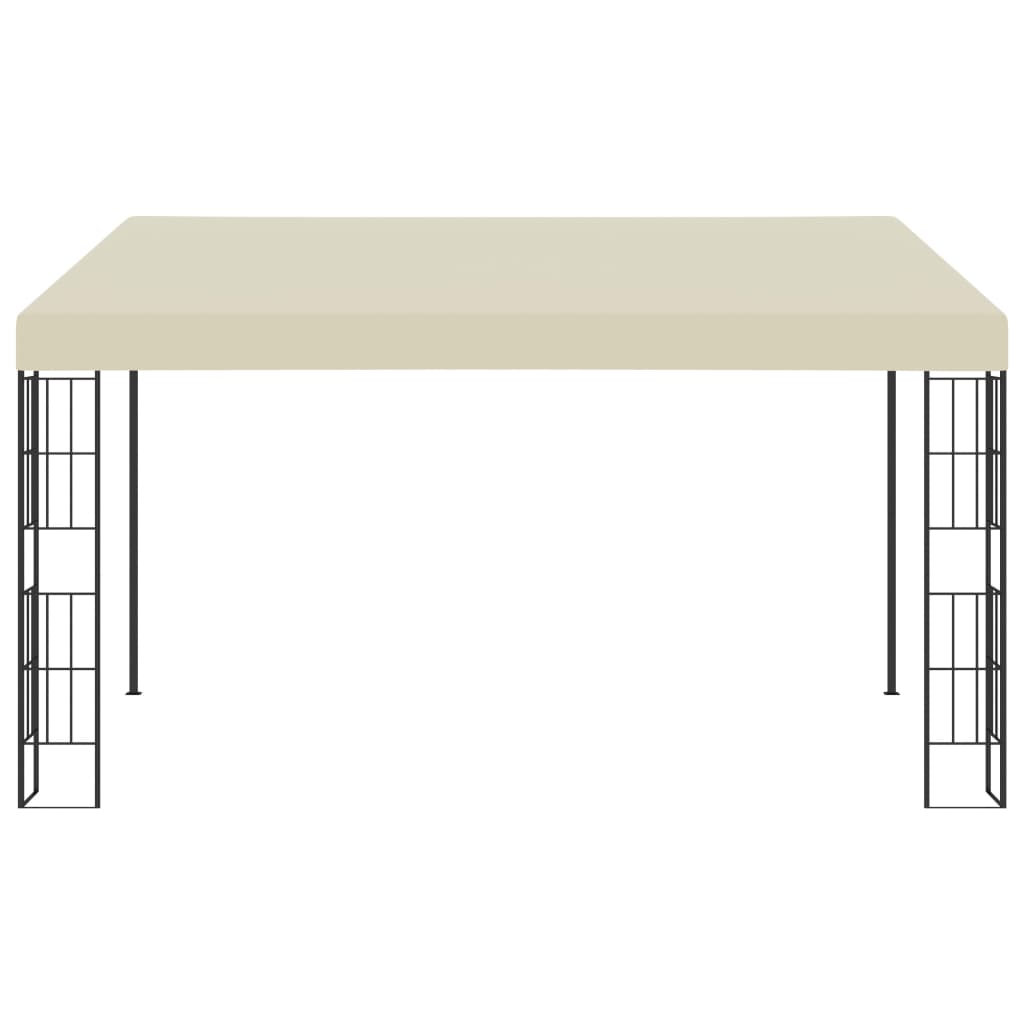 Gazebo a Parete 3x4 m Crema in Tessutocod mxl 121151