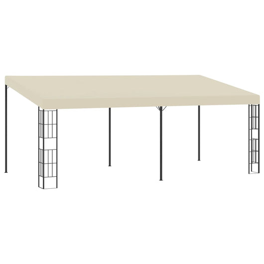 Gazebo a Parete 3x6 m Crema in Tessuto 47989