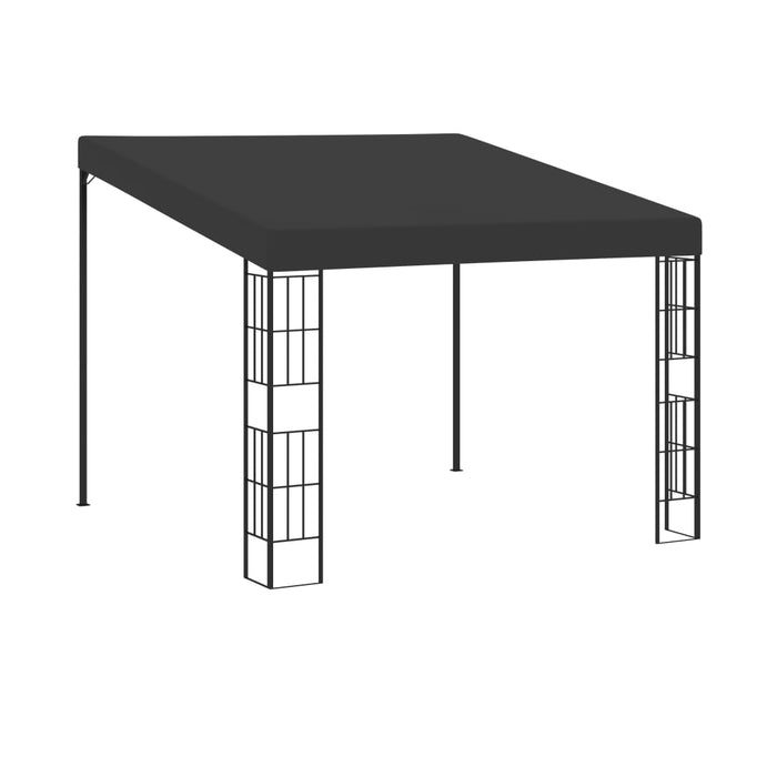 Gazebo a Parete 3x3 m Antracite in Tessuto 47990